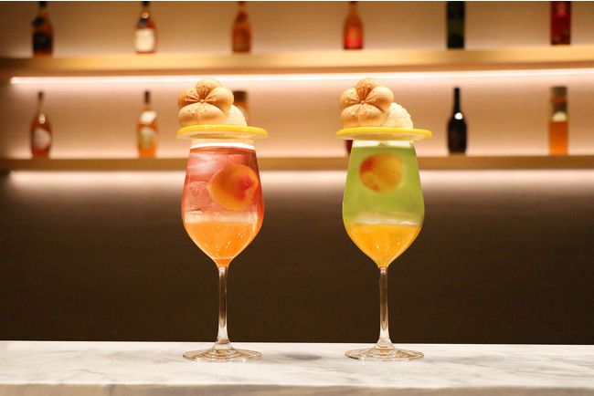 終了 テーマは 春 The Choya銀座bar にてクリームソーダ梅酒カクテル販売 Retrip リトリップ