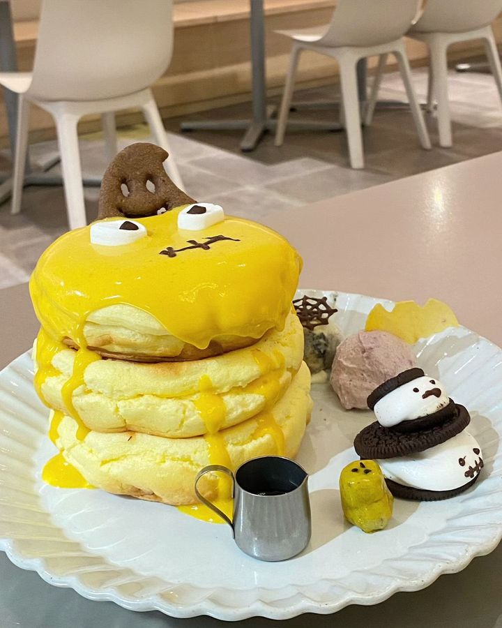 くまさん☆パンケーキプレート☆抹茶