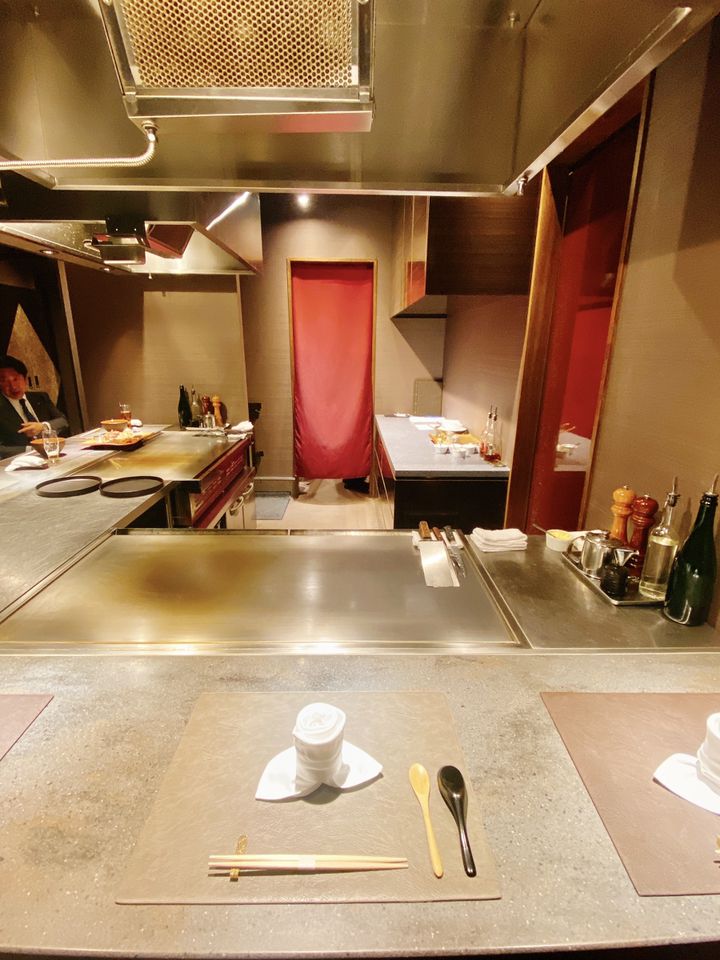 お好み焼き 鉄板 カウンター 3枚 鉄板焼 テーブル 焼肉