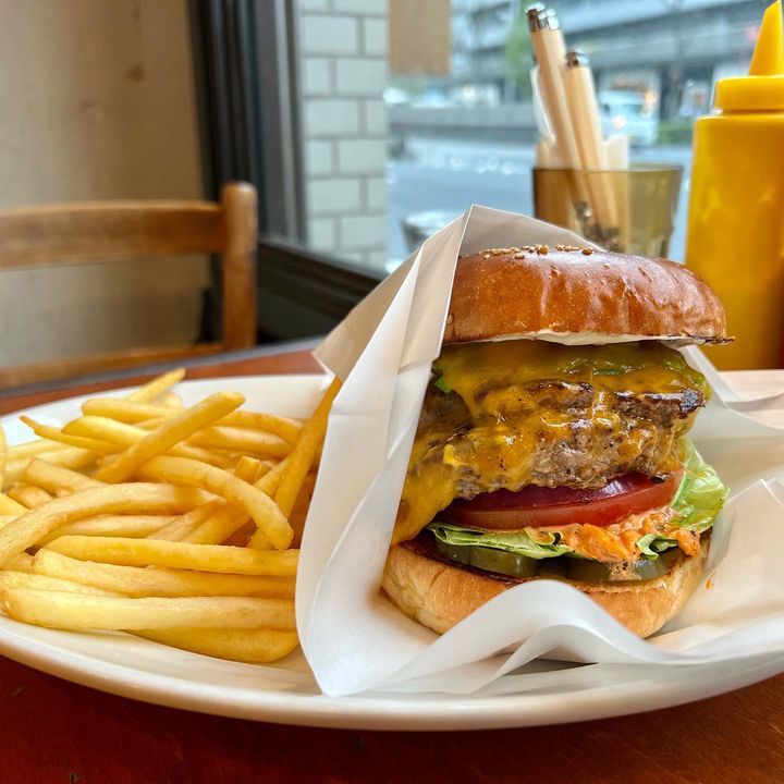 ハンバーガーセット♪うさぎバーガー♪メロンソーダー♪ナゲット 